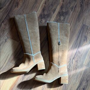UGG Tan Heeled Boots